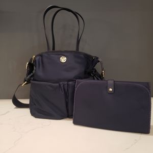 Tory Burch Tote diaper bag, Navy Blue